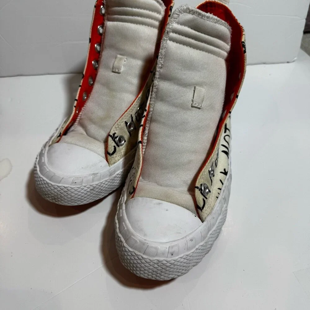 Converse UNT1TL3D 8.5 Shoes Ivory White Not A Chuck High Top Sneakers Streetwear - Picture 5 of 10